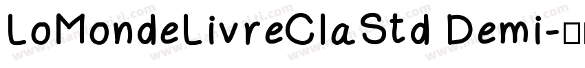 LoMondeLivreClaStd Demi字体转换